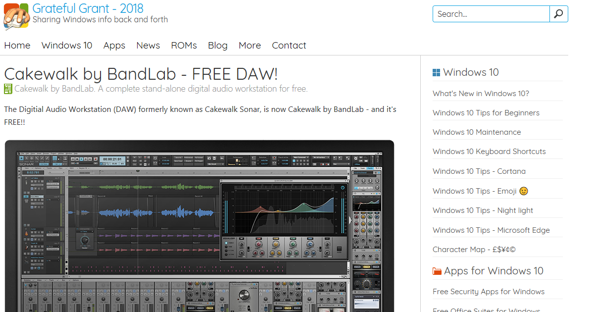 cakewalk by bandlab free daw download sonar